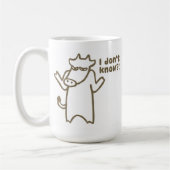 Ik ken geen Cartoon Cow Mok (Links)