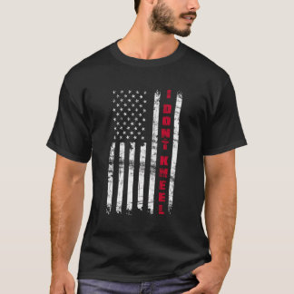 Ik ken geen nationaal volkslied als vlag t-shirt