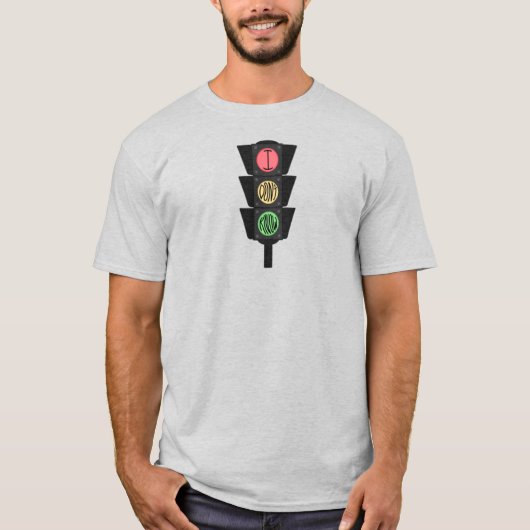 Ik ken geen verkeerslichten t-shirt (Voorkant)