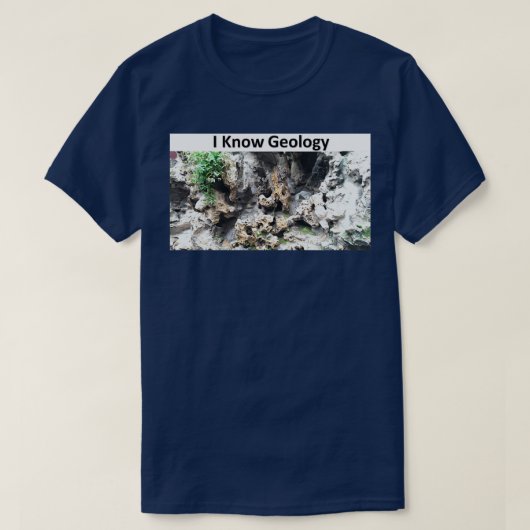 Ik ken Geologie T-shirt (Design voorkant)