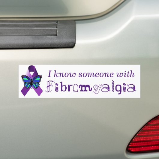 Ik ken iemand met Fibromyalgia Bumpersticker (Op auto)