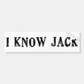Ik ken Jack Bumpersticker (Voorkant)
