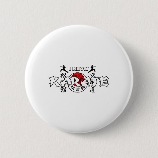 Ik ken Japans karate Ronde Button 5,7 Cm (Voorkant)