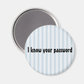 Ik ken je wachtwoord Magnet (Voorkant / Achterkant)