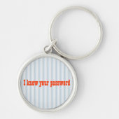 Ik ken je wachtwoord Sleutelhanger (Voorkant)