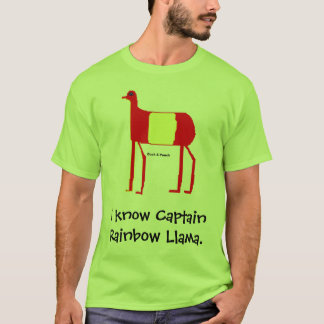 Ik ken kapitein Rainbow Llama. T-shirt