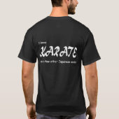 Ik ken Karate en andere Japanse woorden. Grappig. T-shirt (Achterkant)