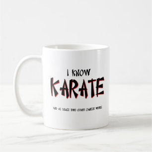 Ik ken Karate Funny Mug Humor Koffiemok