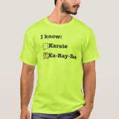 Ik ken Karate niet T-shirt (Voorkant)