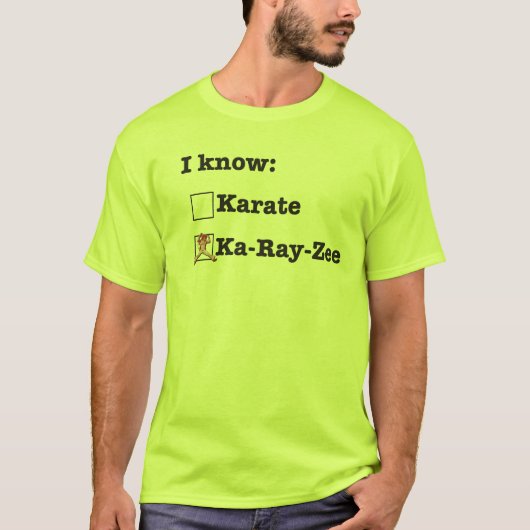 Ik ken Karate niet T-shirt (Voorkant)