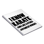 Ik ken karate notitieboek (Rechterzijde)