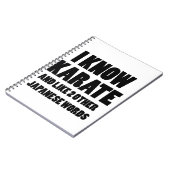Ik ken karate notitieboek (Linkerzijde)