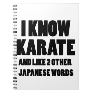 Ik ken karate notitieboek