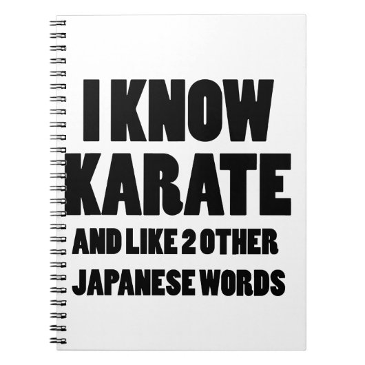 Ik ken karate notitieboek (Voorkant)