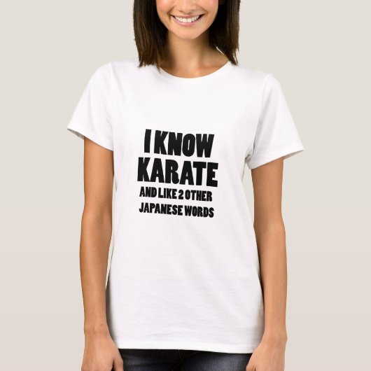 Ik ken karate t-shirt (Voorkant)