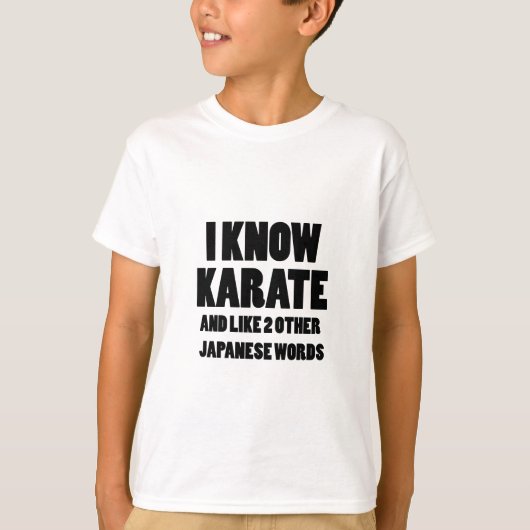Ik ken karate t-shirt (Voorkant)