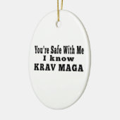 Ik ken Krav Maga Keramisch Ornament (Links)