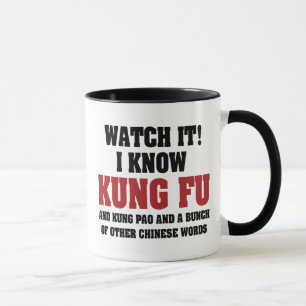 Ik Ken Kung Fu en Kung Pao - Grappige Vechtkunsten Mok