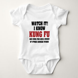 Ik Ken Kung Fu En Kung Pao - Grappige Vechtkunsten Romper