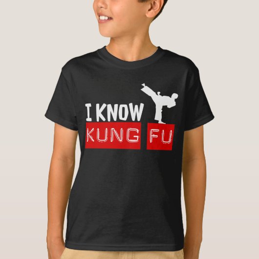 Ik ken KUNG FU Graphic T-shirt (Voorkant)