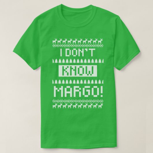 Ik ken Margo niet T-shirt (Design voorkant)