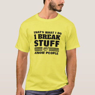 Ik Ken Mensen T-shirt - Dat is Wat Ik Doe Grafisch