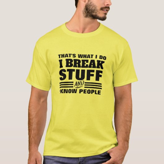 Ik Ken Mensen T-shirt - Dat is Wat Ik Doe Grafisch (Voorkant)