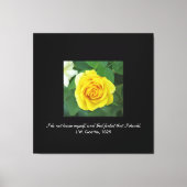 Ik ken mezelf niet. . . (Goethe) Canvas Afdruk (Voorkant)