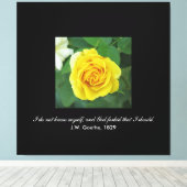 Ik ken mezelf niet. . . (Goethe) Canvas Afdruk (Insitu (Houten vloer))