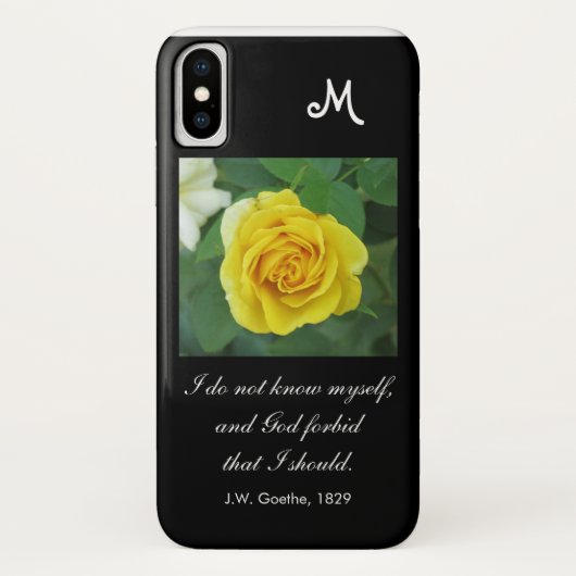 Ik ken mezelf niet. . . (Goethe quote) Case-Mate iPhone Case (Achterkant)