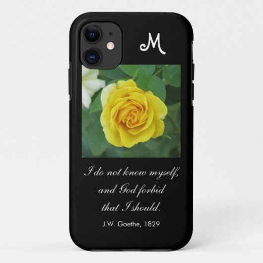 Ik ken mezelf niet. . . (Goethe quote) Case-Mate iPhone Case (Achterkant)