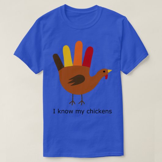Ik ken mijn kippen t-shirt (Design voorkant)