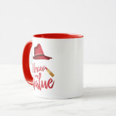 Ik ken mijn waarde mok (Voorkant links)