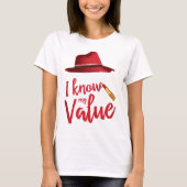 Ik ken mijn waarde t-shirt (Voorkant)