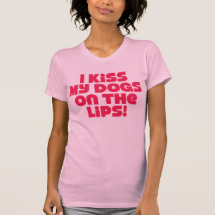 Ik ken m'n honden op de lips t-shirt