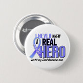 Ik ken nooit een hero 2-pap prostaatkanker ronde button 5,7 cm (Voorkant /achterkant)