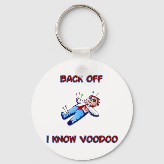 Ik ken Voodoo Doll Magic Haitian Sleutelhanger (Voorkant)