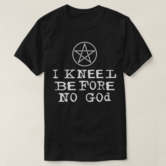 Ik ken voor geen God (2) T-shirt (Design voorkant)