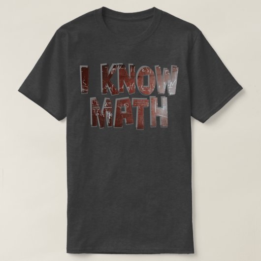 Ik ken wiskunde t-shirt (Design voorkant)