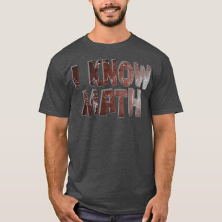 Ik ken wiskunde t-shirt