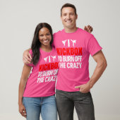 Ik kickbox om het gekke grappige kickboksen af te t-shirt (Unisex)