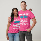 Ik kickbox omdat grappige kickboxing t-shirt (Unisex)