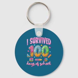 Ik Kid Groovy overleefde 100 dagen school Sleutelhanger