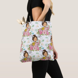 Ik Kies Aanwezigheid Mindful Moeder Bloemmotief Tote Bag
