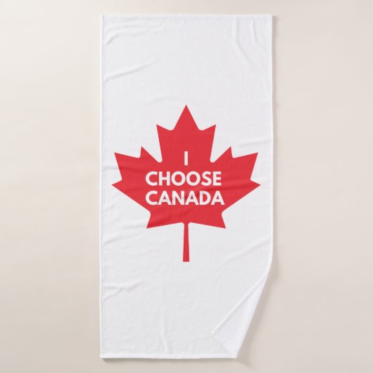 Ik kies Canada Badhanddoek (Badhanddoek)