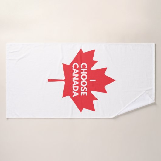 Ik kies Canada Badhanddoek (Badhanddoek)