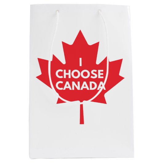 Ik kies Canada Gift Bag Medium Cadeauzakje (Voorkant)