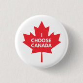 Ik kies Canada Ronde Button Badge (Voorkant)