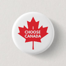 Ik kies Canada Ronde Button Badge
