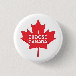 Ik kies Canada Ronde Button Badge